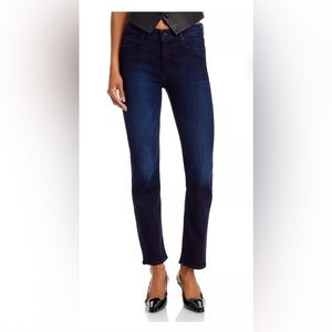MOTHER Women's Mid Rise Dazzler Deep Indigo Now or Never Jeans. Like new